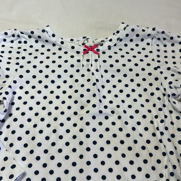 Little Me - Polka Dot Kids Shirt with Red bow Accent - Picture 2 of 3